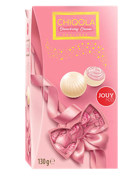 Chiqola Pralines Strawberry Cream BOX